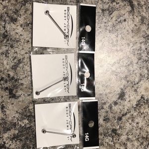 14G Steel Barbell Body Jewelry